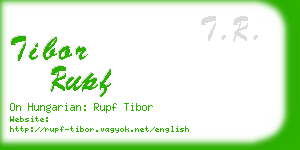 tibor rupf business card
